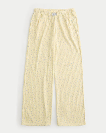 Hollister Pointelle Straight Pants