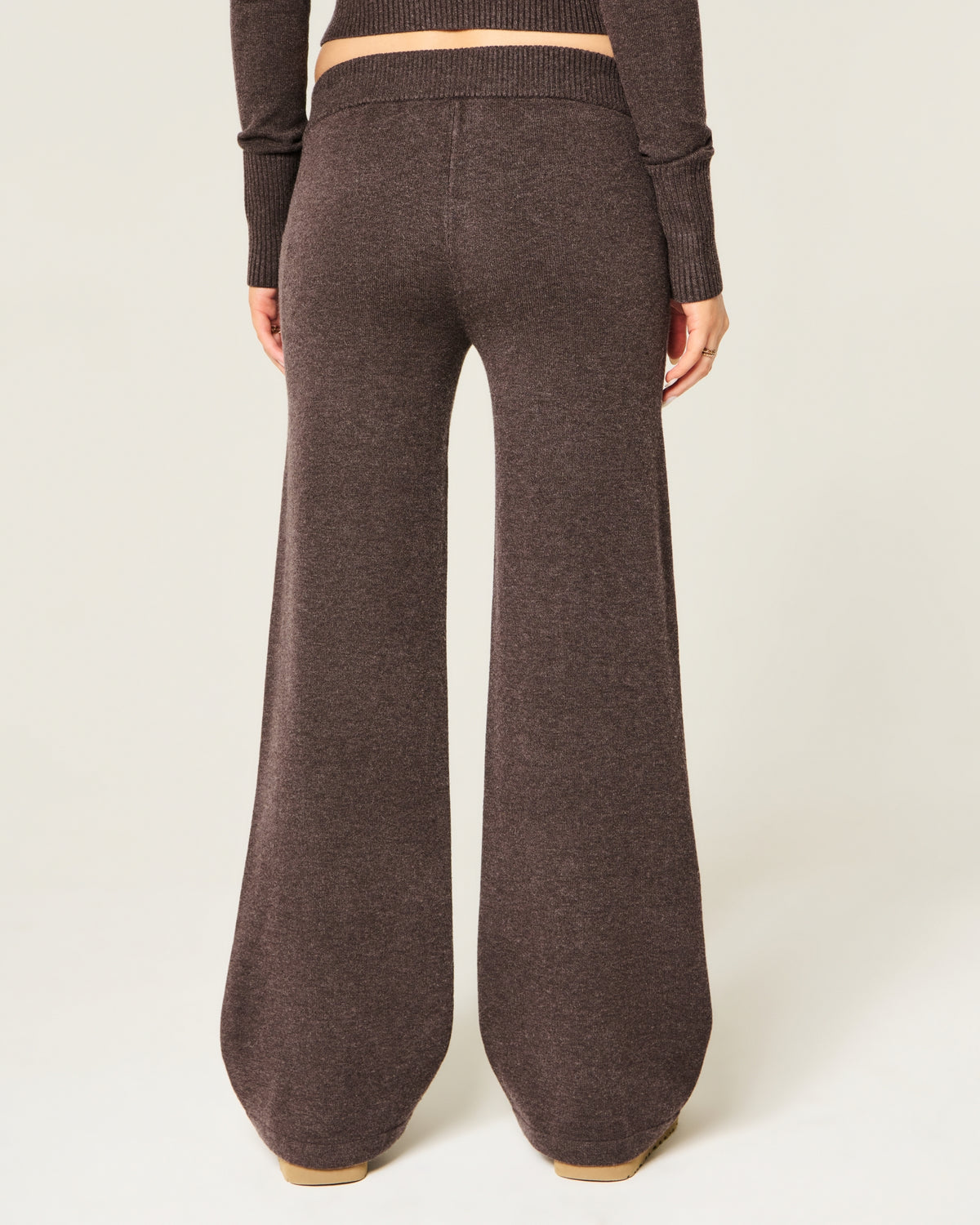 Hollister Low-Rise Sweater-Knit Straight Pants