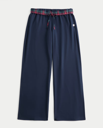 Hollister Low-Rise Wide-Leg Knit Pants