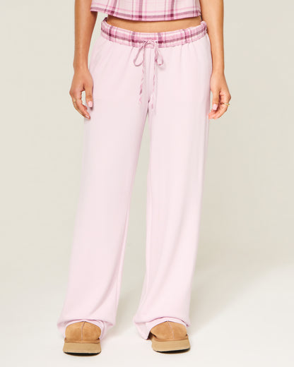 Hollister Low-Rise Wide-Leg Knit Pants