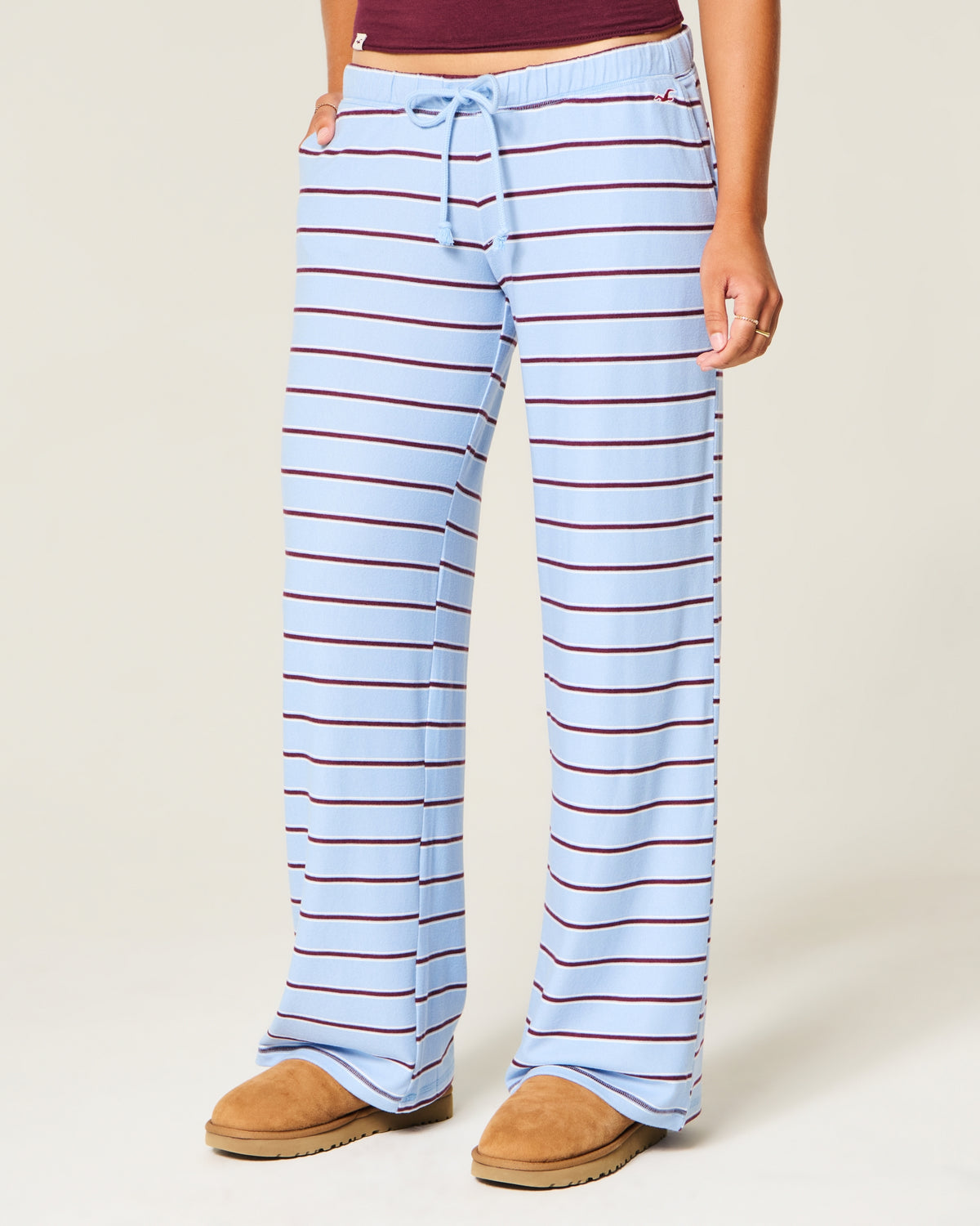 Hollister Cozy Wide-Leg Pants