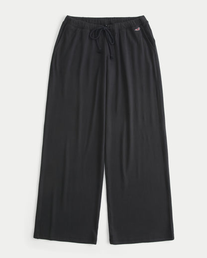 Hollister Cozy Wide-Leg Pants