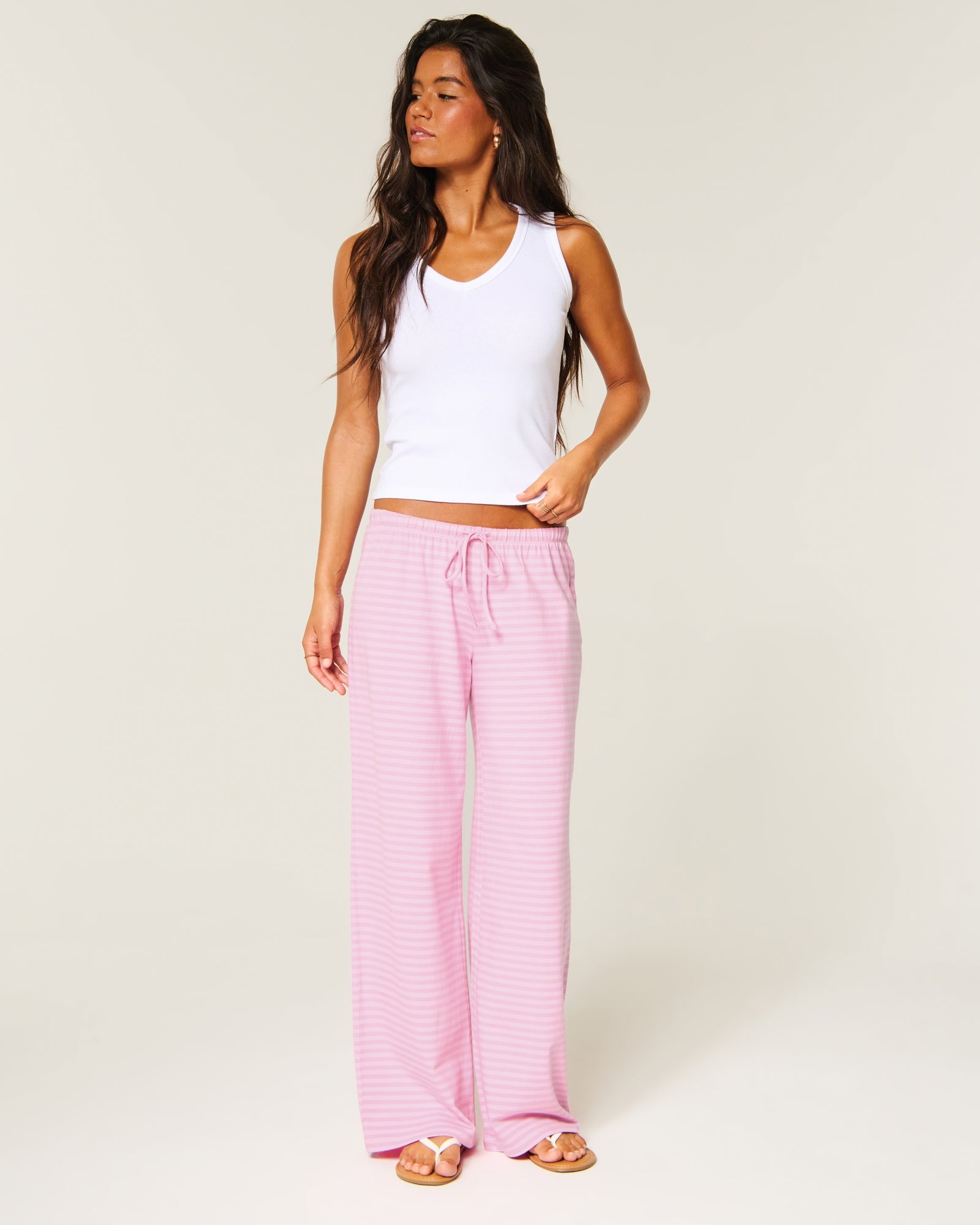 Hollister Knit Pull-On Wide-Leg Pants