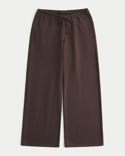 Hollister Hollister Feel Good Low-Rise Wide-Leg Sweatpants