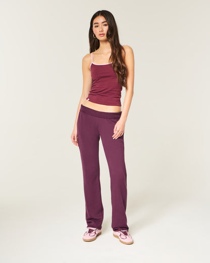 Hollister Low-Rise Straight Sweatpants