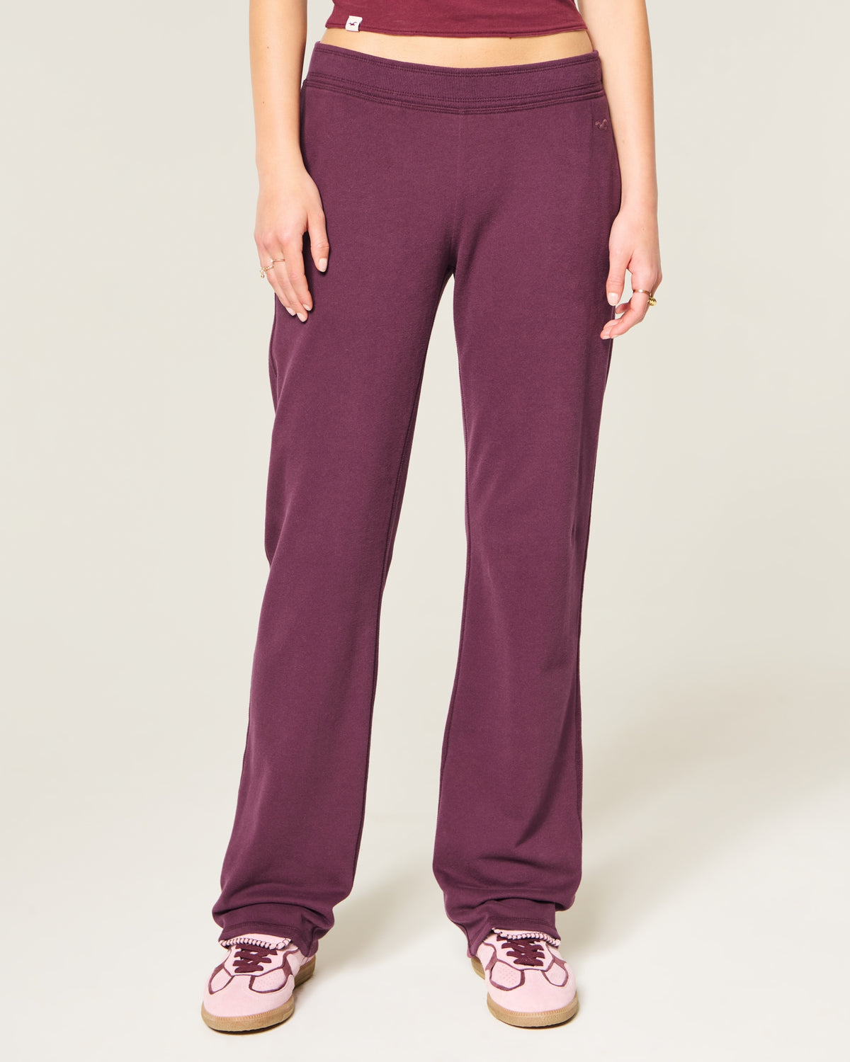 Hollister Low-Rise Straight Sweatpants