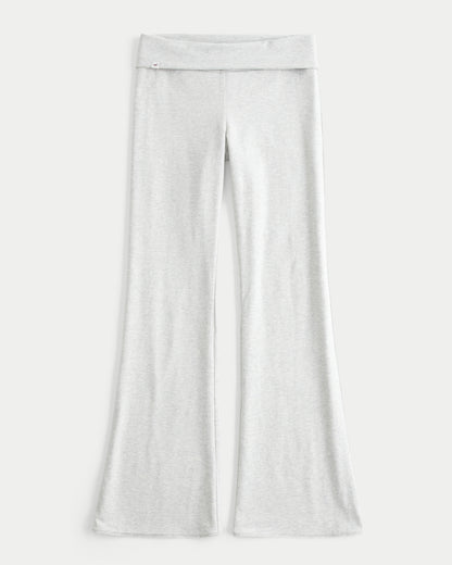 Hollister Hollister Callie Reversible Knit Foldover Flare Pants