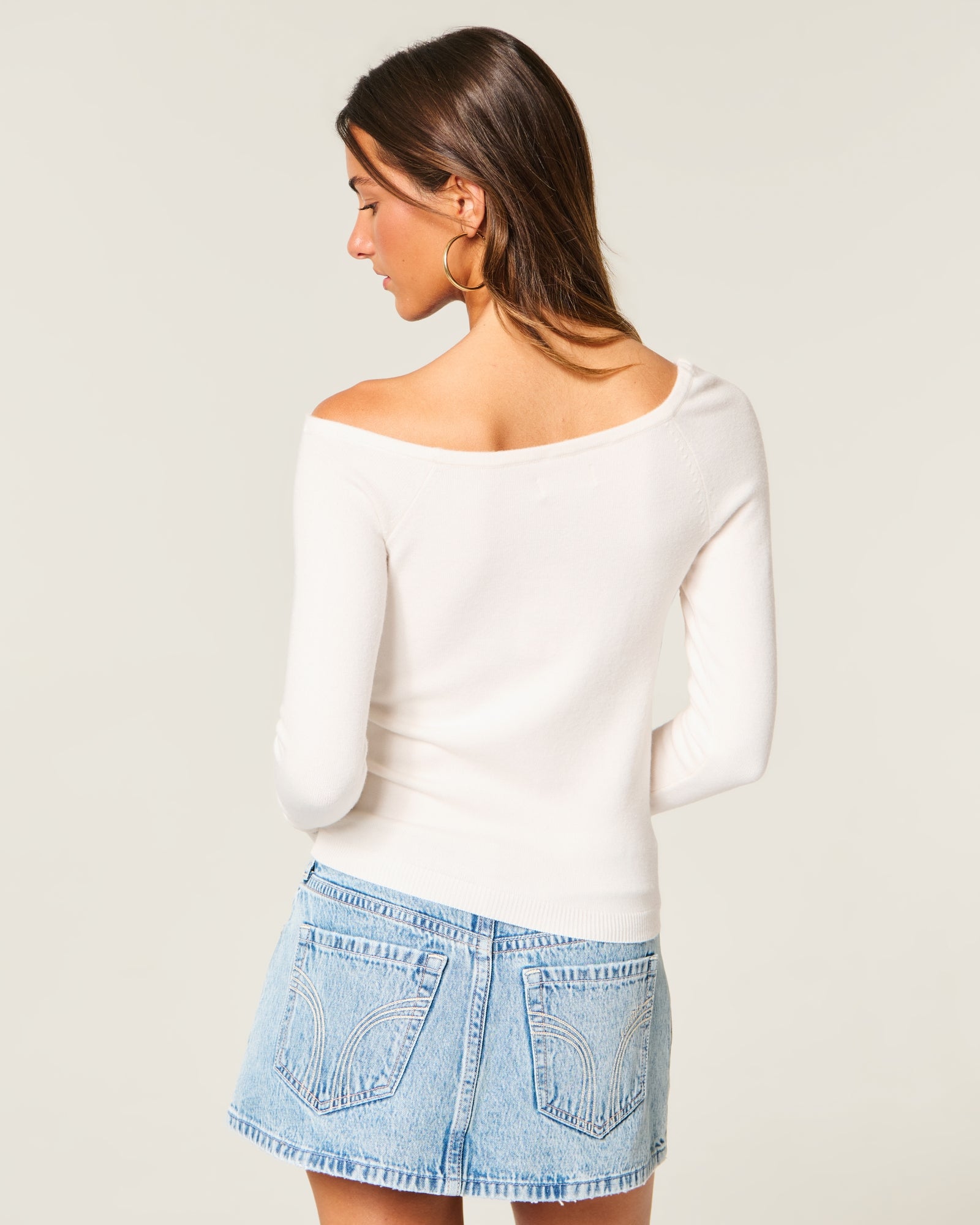 Hollister One-Shoulder Sweater