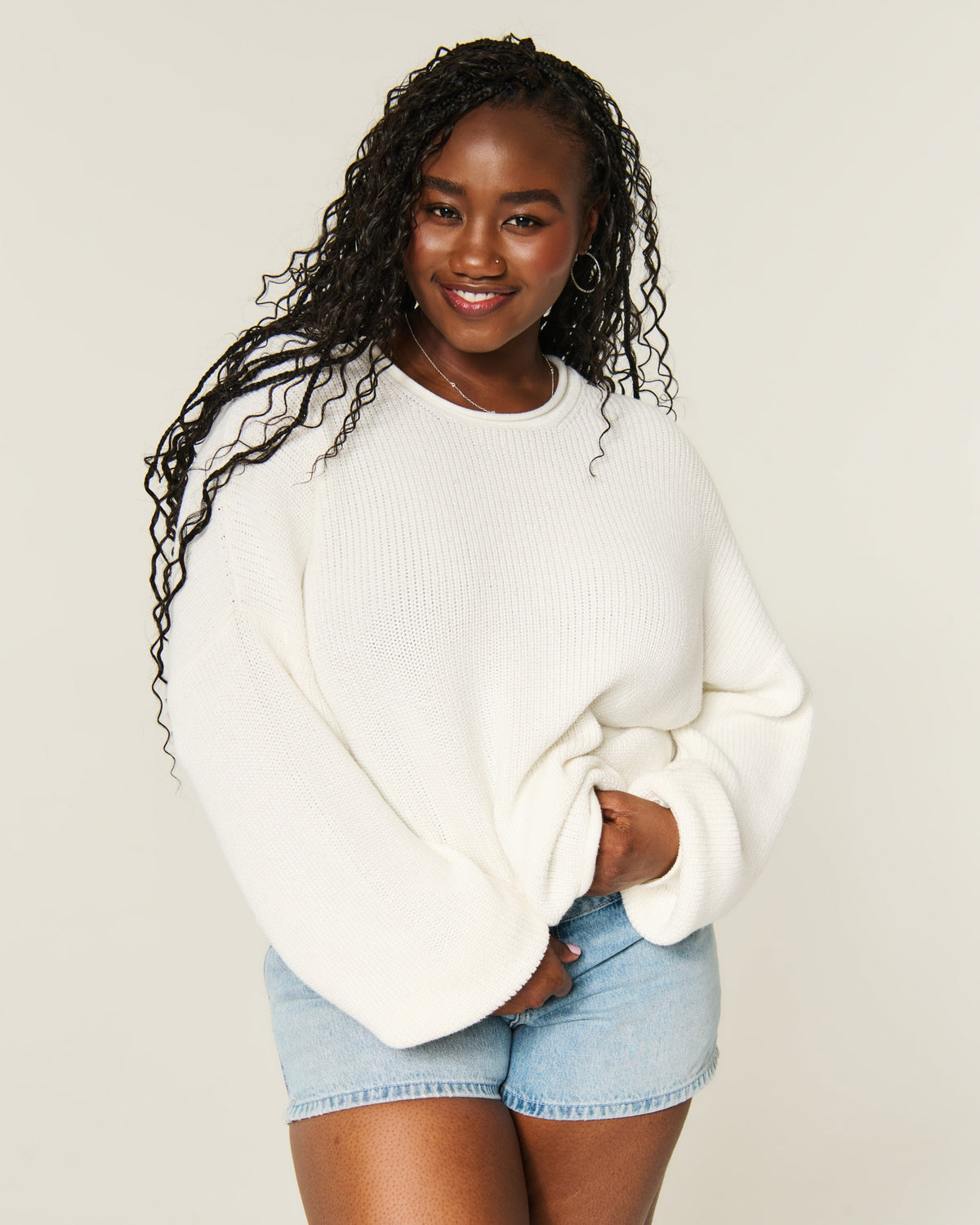 Hollister Easy Roll-Neck Crew Sweater