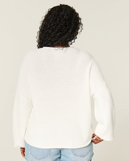 Hollister Easy Roll-Neck Crew Sweater