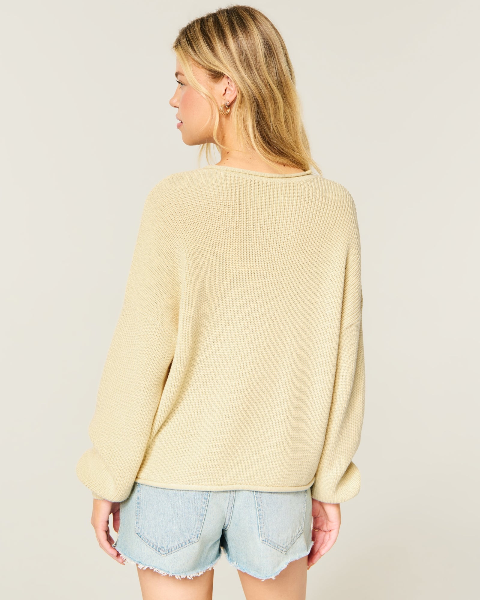 Hollister Easy Roll-Neck Crew Sweater