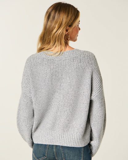 Hollister Easy V-Neck Shaker Sweater