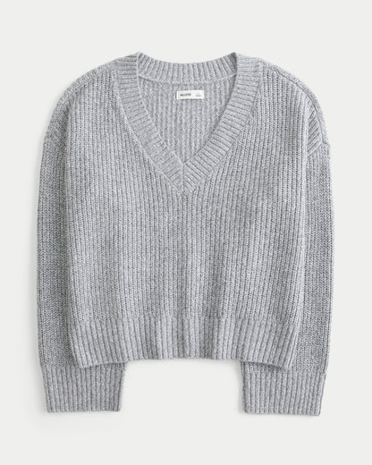 Hollister Easy V-Neck Shaker Sweater