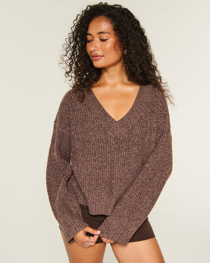 Hollister Easy V-Neck Shaker Sweater