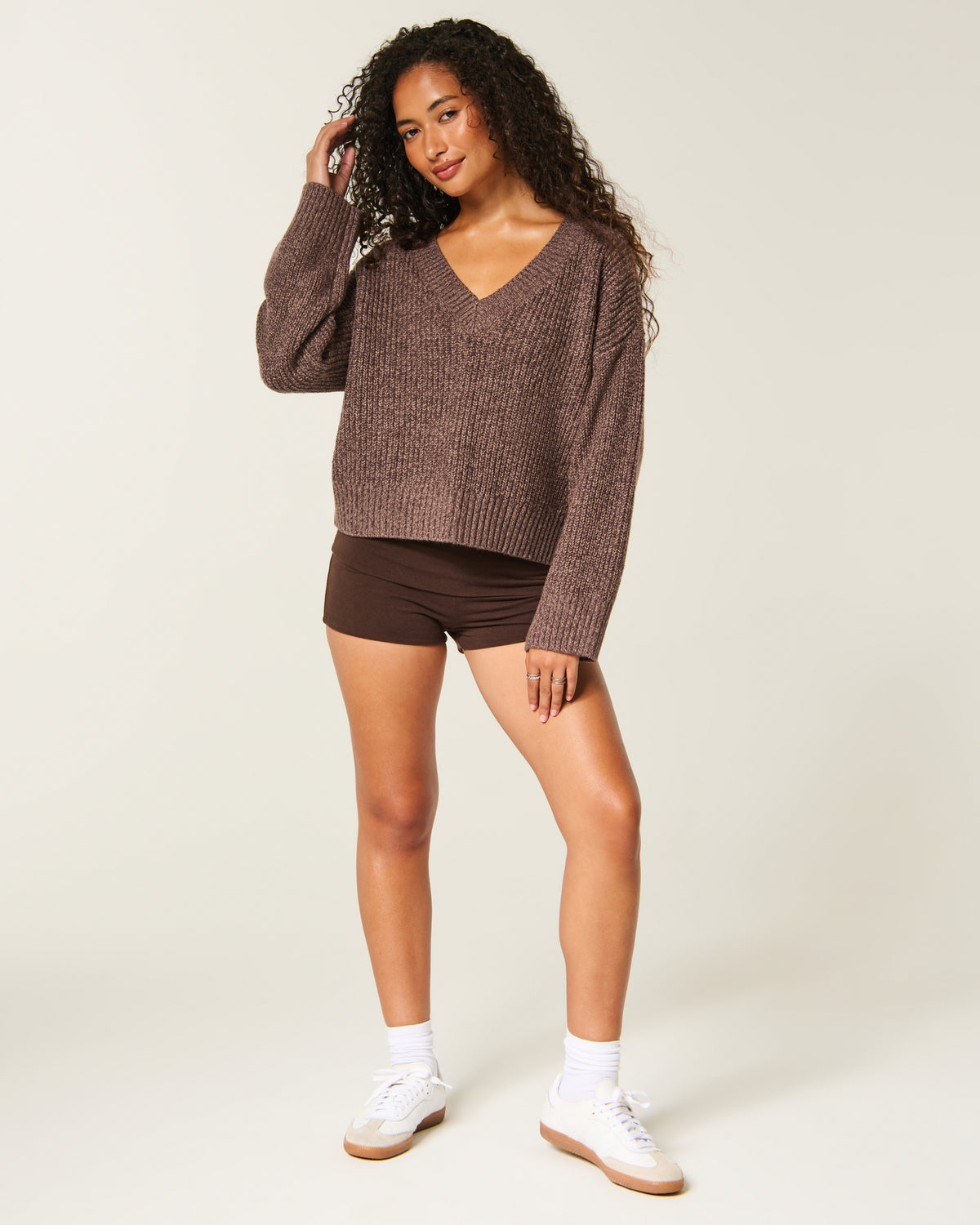 Hollister Easy V-Neck Shaker Sweater