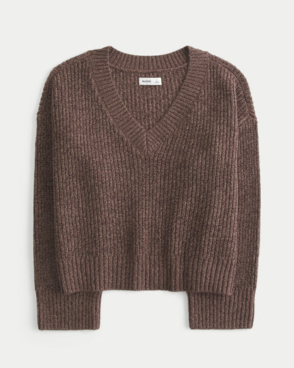 Hollister Easy V-Neck Shaker Sweater