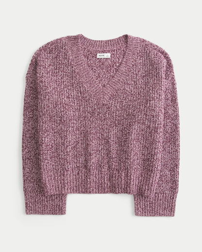 Hollister Easy V-Neck Shaker Sweater