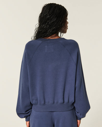 Hollister Hollister Cotton Collection Classic Raglan Crew Sweatshirt