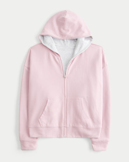 Hollister Hollister Feel Good Reversible Zip-Up Hoodie