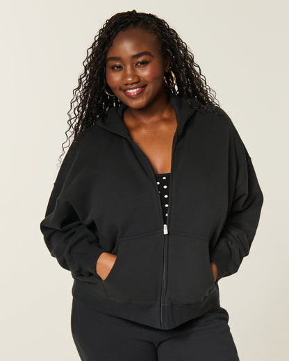 Hollister Hollister Feel Good Easy Zip-Up Hoodie