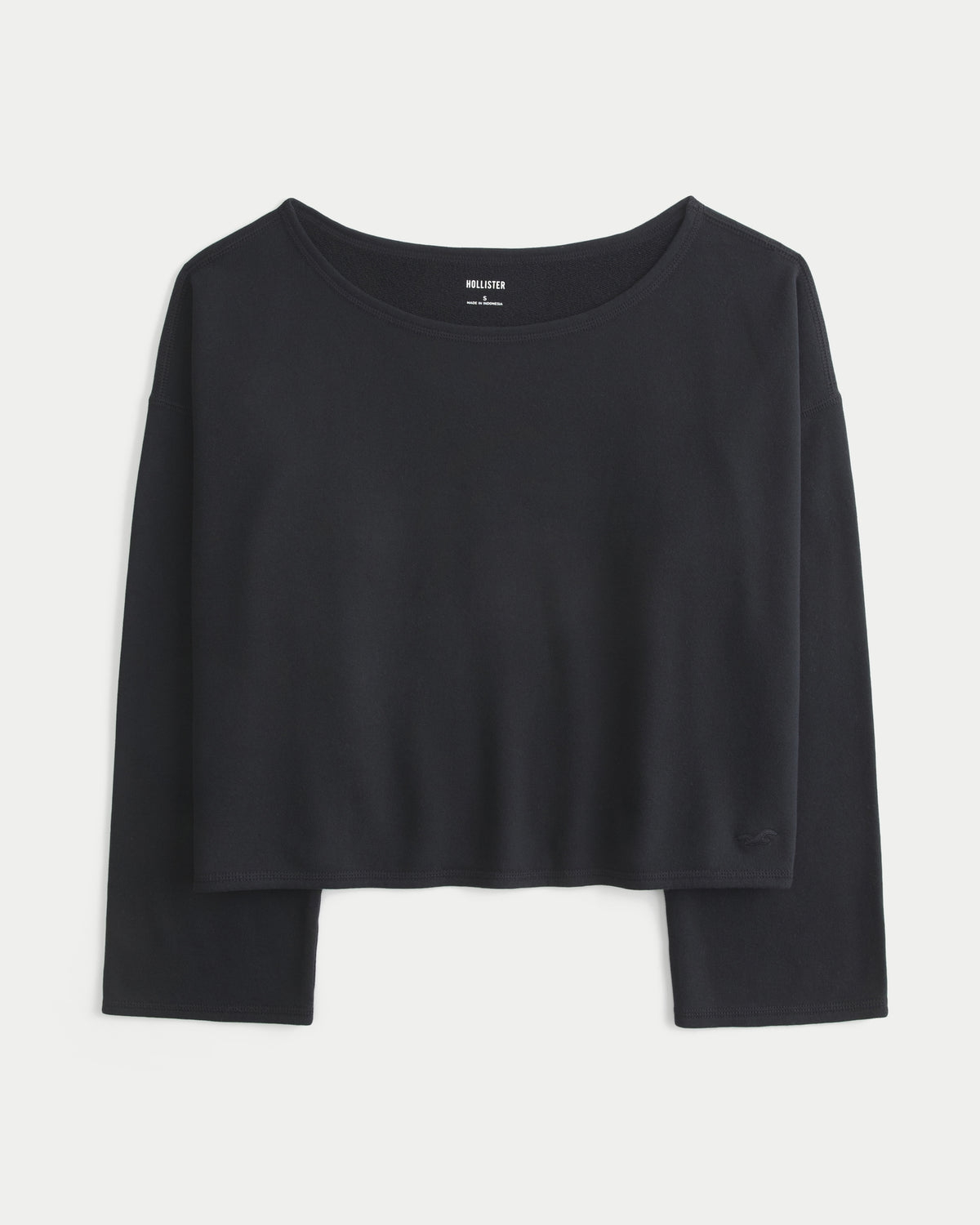 Hollister Easy Off-the-Shoulder Leopard Print Terry Sweatshirt