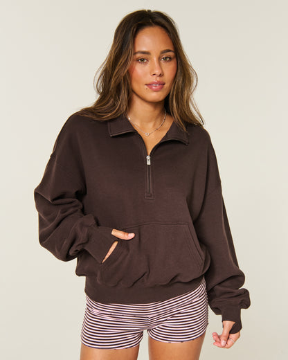Hollister Hollister Feel Good Half-Zip Sweatshirt