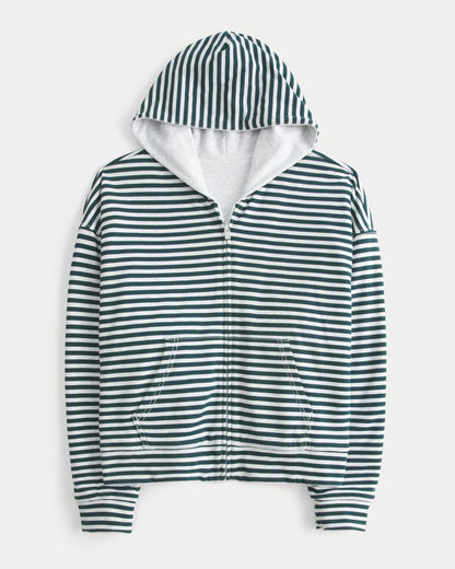 Hollister Hollister Feel Good Reversible Zip-Up Hoodie