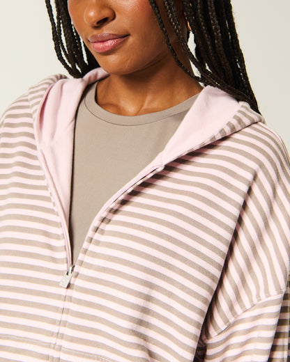 Hollister Hollister Feel Good Reversible Zip-Up Hoodie