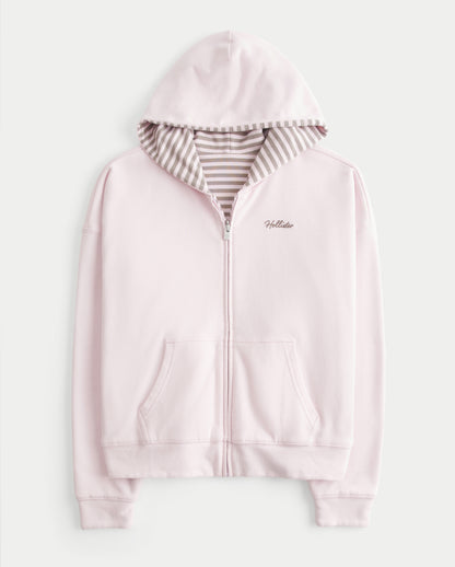Hollister Hollister Feel Good Reversible Zip-Up Hoodie