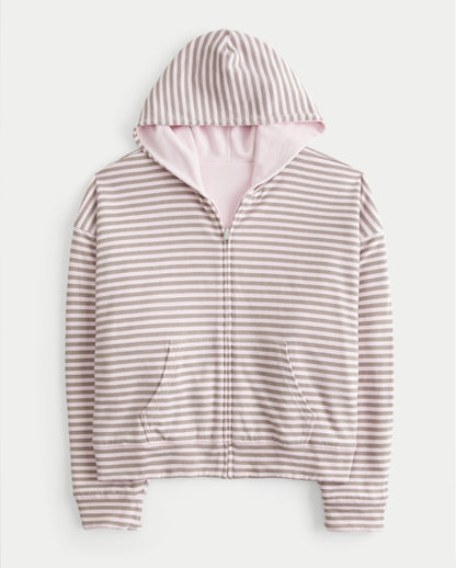 Hollister Hollister Feel Good Reversible Zip-Up Hoodie