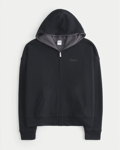 Hollister Hollister Feel Good Reversible Zip-Up Hoodie