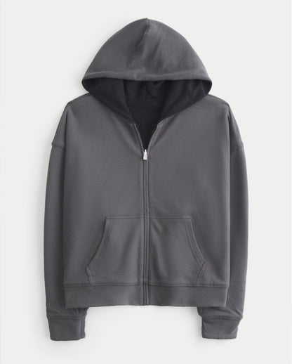 Hollister Hollister Feel Good Reversible Zip-Up Hoodie