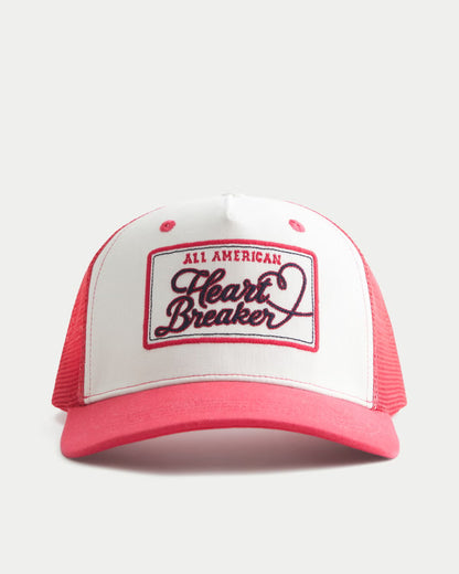 Hollister women'All American Heart Breaker Graphic Trucker Hat