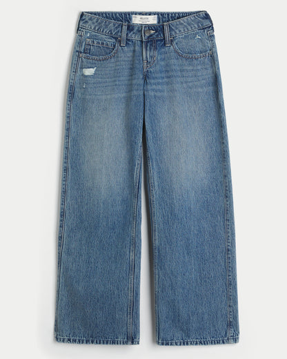 Hollister Ultra Low-Rise Baggy Jeans