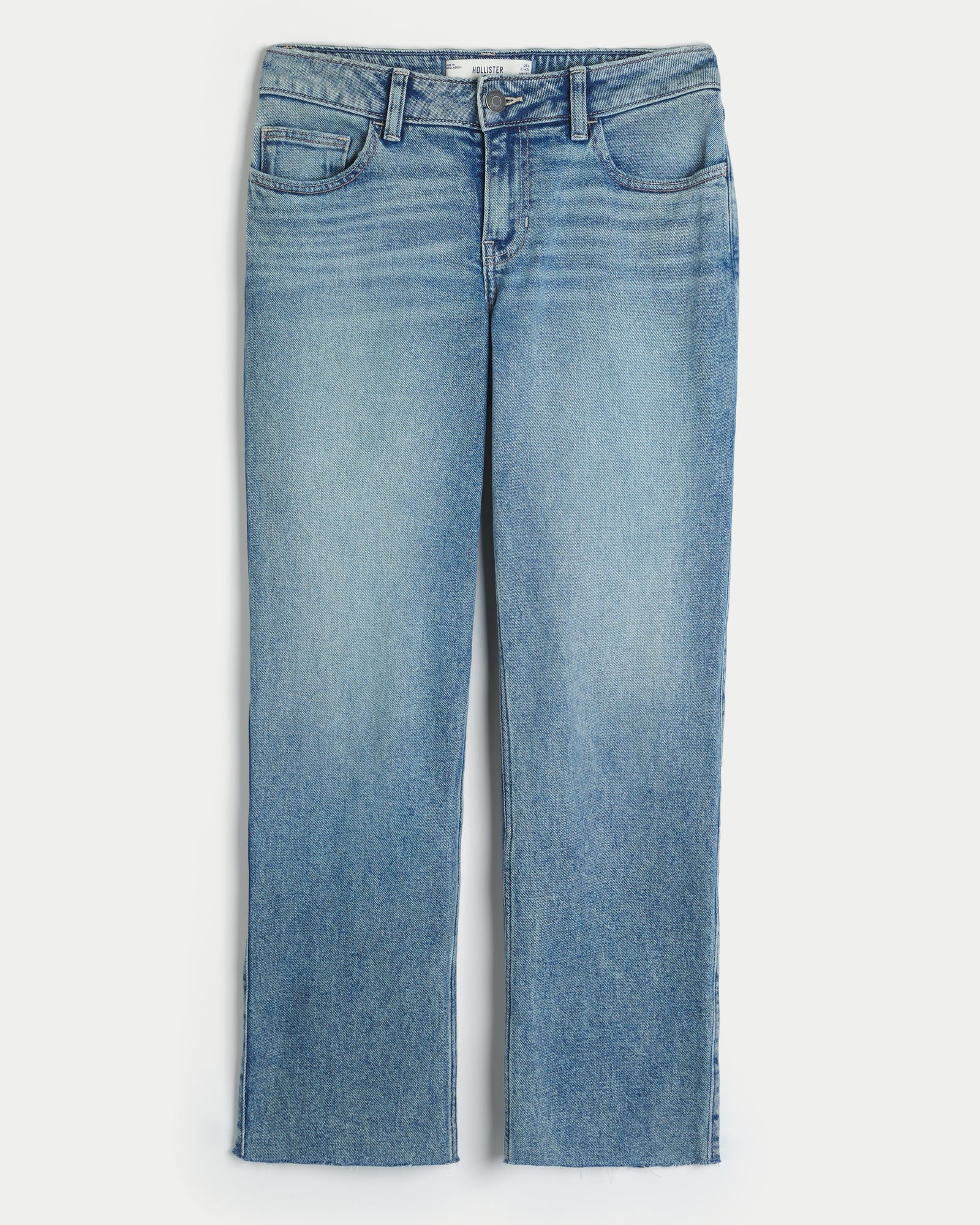 Hollister Mid-Rise Ankle Straight Jeans
