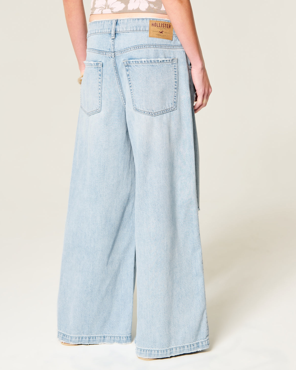 Hollister Ultra Low-Rise Drapey Beyond Baggy Jeans
