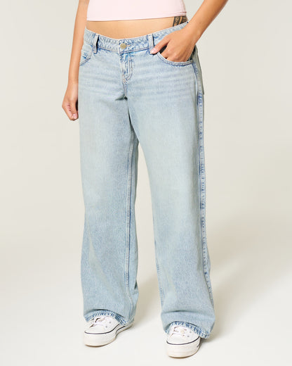 Hollister Ultra Low-Rise Baggy Jeans
