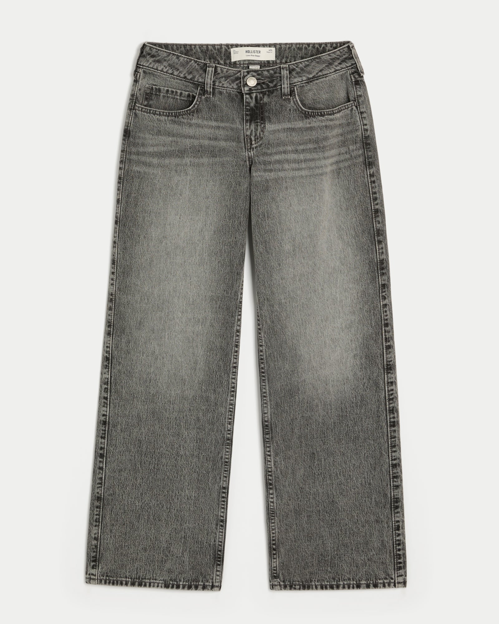 Hollister Curvy Low-Rise Y2K Camo Baggy Jeans