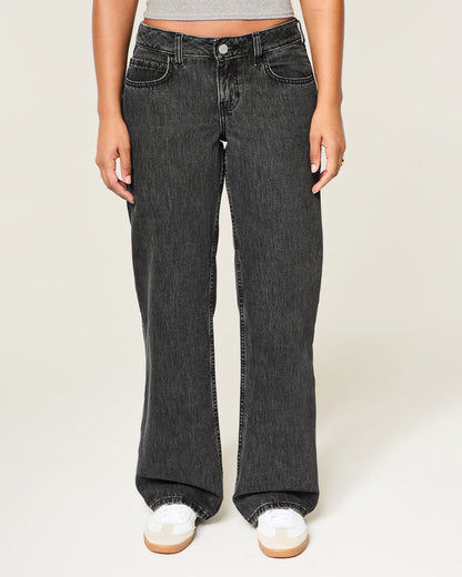 Hollister Curvy Low-Rise Y2K Camo Baggy Jeans