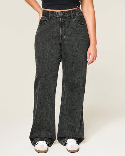 Hollister Curvy High-Rise Baggy Jeans