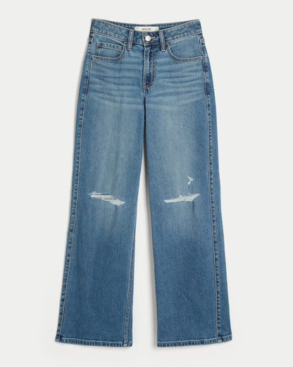 Hollister Curvy High-Rise Baggy Jeans