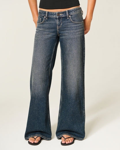 Hollister Ultra Low-Rise Wide-Leg Jeans