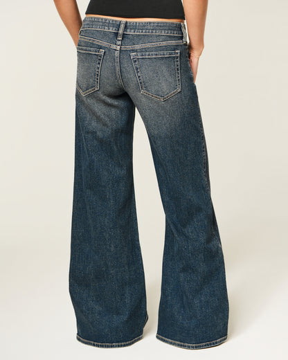 Hollister Ultra Low-Rise Wide-Leg Jeans