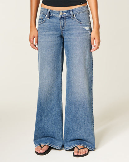 Hollister Ultra Low-Rise Wide-Leg Jeans