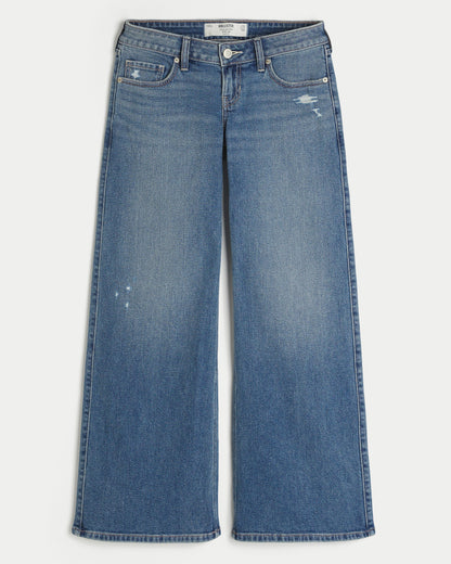 Hollister Ultra Low-Rise Wide-Leg Jeans