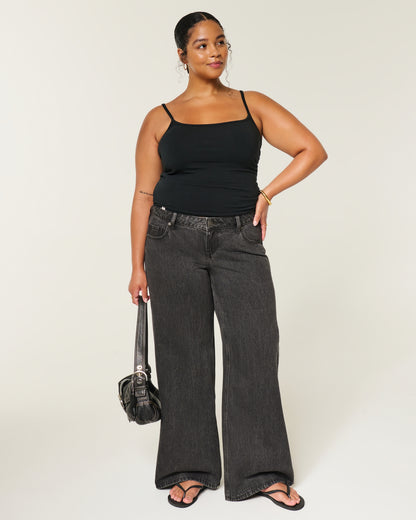 Hollister Ultra Low-Rise Wide-Leg Jeans
