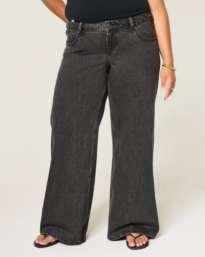 Hollister Ultra Low-Rise Wide-Leg Jeans