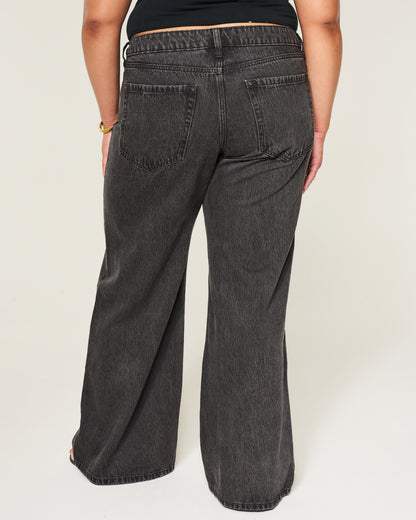 Hollister Ultra Low-Rise Wide-Leg Jeans