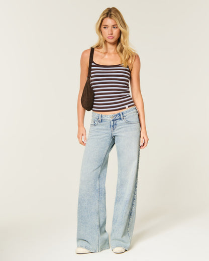 Hollister Ultra Low-Rise Wide-Leg Jeans