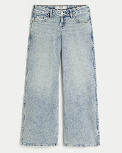 Hollister Ultra Low-Rise Wide-Leg Jeans